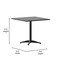 Flash Furniture Lila 31.5in Black Square Aluminum Indoor-Outdoor Table Set with 4 Black Slat Back Chairs TLH-ALUM-32SQ-017BK4-GG - alternate 6
